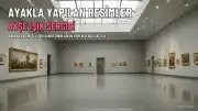 Ayşe Işık'ın Ayaklarıyla Yaptığı Resimlerden Oluşan Sergi Ankara'da Açıldı