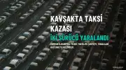 Samsun'da Kavşakta Çarpışan İki Ticari Taksinin Sürücüleri Yaralandı