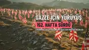 Erzurum'da Sağlık Çalışanları Gazze İçin Yürüyüşünü 152. Haftada Sürdürdü
