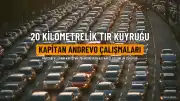 Hamzabeyli Sınır Kapısı'nda 20 Kilometrelik Tır Kuyruğu Oluştu
