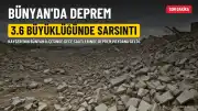 Kayseri'nin Bünyan ilçesinde 3.6 büyüklüğünde deprem kaydedildi