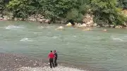 Alanya'da Çayda Kaybolan Genci Arama Çalışmaları Sürüyor