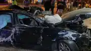 Bodrum'da Trafik Kazası: Otomobil Takla Attı