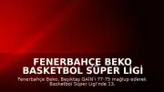 Fenerbahçe Beko Basketbol Süper Ligi Şampiyonluk Kupasını Kazandı