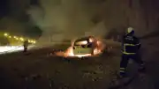 Siirt-Kurtalan Kara Yolunda Otomobil Yangını: Araç Kullanılamaz Hale Geldi