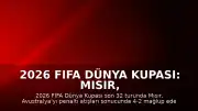 2026 FIFA Dünya Kupası: Mısır, Avustralya'yı Penaltılarla Eleyerek Son 16 Turuna Yükseldi
