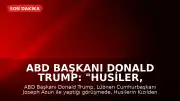 ABD Başkanı Donald Trump: "Husiler, Kızıldeniz'i kapatırsa icabına bakarız"