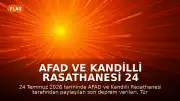 AFAD ve Kandilli Rasathanesi 24 Temmuz 2026 Güncel Deprem Verilerini Paylaştı