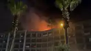 Alanya'da Bir Otelin Çatı Katında Yangın Çıktı