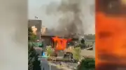 Ankara Çankaya'da Bir Satış Ofisinde Yangın Çıktı