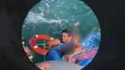 Aydın Didim'de Deniz Yatağıyla Açığa Sürüklenen Çocuk Sahil Güvenlik Tarafından Kurtarıldı