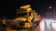 Bursa İnegöl'de Freni Patlayan Kamyon İçin Polis Güvenlik Koridoru Oluşturdu