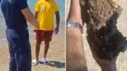 Çanakkale Kepez'de Halk Plajında Patlamamış Askeri Mühimmat Tespit Edildi