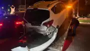Çorum'da Kontrolden Çıkan Otomobil Park Halindeki Araca Çarptı: 4 Yaralı