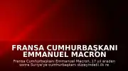 Fransa Cumhurbaşkanı Emmanuel Macron Suriye'ye 17 Yıl Sonra İlk Resmi Ziyaretini Gerçekleştirdi