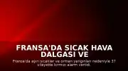 Fransa'da Sıcak Hava Dalgası ve Yangınlar: 37 Vilayet İçin Kırmızı Alarm Verildi