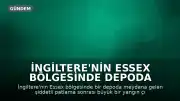 İngiltere'nin Essex Bölgesinde Depoda Şiddetli Patlama ve Yangın