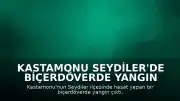 Kastamonu Seydiler'de Biçerdöverde Yangın Çıktı