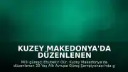 Kuzey Makedonya'da düzenlenen şampiyonada Milli güreşçi Ebubekir Gür gümüş madalya kazandı