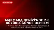 Marmara Denizi'nde 2.8 Büyüklüğünde Deprem Meydana Geldi