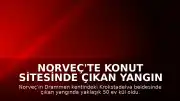 Norveç'te Konut Sitesinde Çıkan Yangın Onlarca Evi Kül Etti
