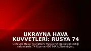 Ukrayna Hava Kuvvetleri: Rusya 74 Füze ve 496 İHA ile Saldırı Düzenledi
