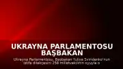 Ukrayna Parlamentosu Başbakan Sviridenko'nun İstifasını Onayladı