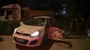 Ümraniye'de Hafriyat Kamyonu ile Otomobil Çarpıştı: 4 Yaralı