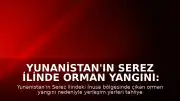 Yunanistan'ın Serez İlinde Orman Yangını: İnusa Bölgesi Tahliye Edildi