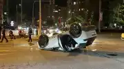 Otomobil ile SUV'un çarpıştığı kazada 2 kişi yaralandı