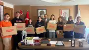 Gömeç Kaymakamı Mahir'den Fen Lisesi Kazanan Öğrencilere Bilgisayar Hediyesi
