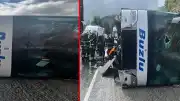Isparta-Antalya kara yolunda otobüs kazası: 1 ölü, 7 yaralı
