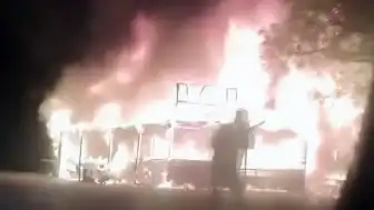 Amasya'da Manav Tezgahında Yangın Çıktı