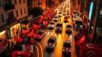 Galatasaray'ın Şampiyonluğu Türkiye Genelinde Coşkuyla Kutlandı