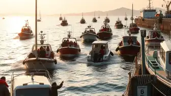 Gazze'ye Yardım Götüren Filoya İsrail Müdahalesi Sonrası Marmaris'e Varış