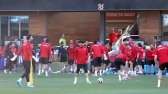 San Francisco'da A Milli Futbol Takımı'nın İlk Antrenmanı Gerçekleştirildi