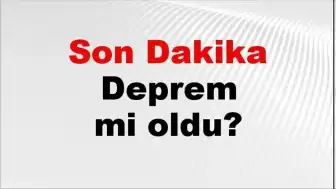 01 Haziran 2026 Türkiye'de Meydana Gelen Depremler: AFAD ve Kandilli Verileri
