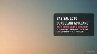 24 Ağustos 2026 Sayısal Loto Çekiliş Sonuçları Açıklandı: Dev İkramiye Sahibini Buldu Mu?