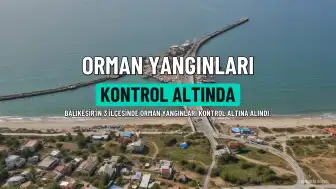 Balıkesir'in 3 İlçesinde Orman Yangınları Kontrol Altına Alındı: 4 Yaralı, 2 Konteyner Yandı