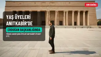 Başkan Erdoğan ve YAŞ Üyeleri Anıtkabir'de