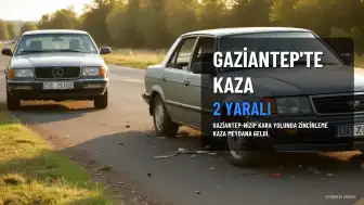 Gaziantep-Nizip Kara Yolunda Zincirleme Kaza: 2 Yaralı