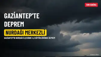 Gaziantep'in Nurdağı ilçesinde 4,5 büyüklüğünde deprem: Çevre illerde de hissedildi