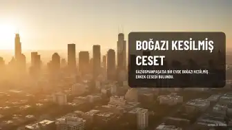 Gaziosmanpaşa'da Boğazı Kesilmiş Erkek Cesedi Bulundu