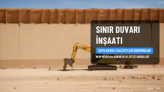 New Mexico'da Sınır Duvarı İnşaatında Kuyu Kazma Faaliyetleri Durduruldu