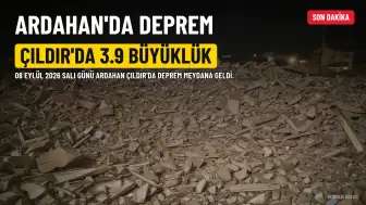 Ardahan'da 3.9 Büyüklüğünde Deprem Meydana Geldi