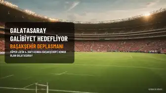 Başakşehir - Galatasaray Maçı Başladı: Galatasaray Galibiyet Hedefliyor