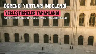Karabük Valisi Oktay Çağatay Öğrenci Yurtlarında İncelemelerde Bulundu