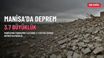 Manisa'da 3.7 büyüklüğünde deprem! AFAD duyurdu