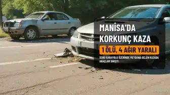 Manisa'da Trafik Kazası: 1 Ölü, 4 Ağır Yaralı