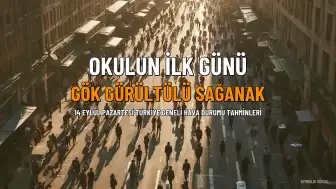 Okulun İlk Günü Hava Durumu: Gök Gürültülü Sağanak Yağış Bekleniyor